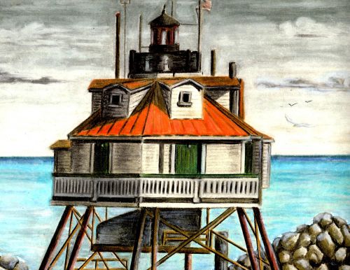 sea water lighthouse