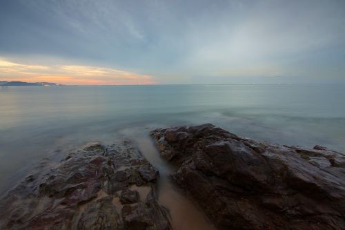 sea water rocks