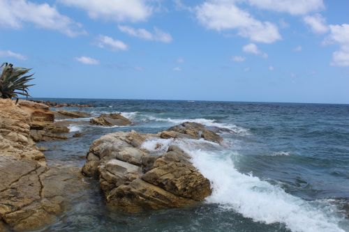 sea clouds wave