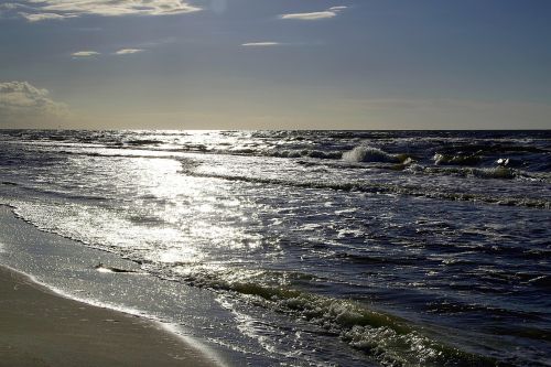 sea beach the waves