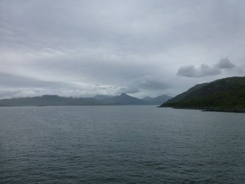 sea dark clouds landscape