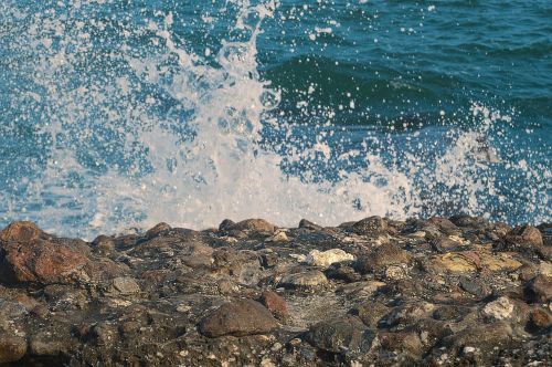 sea wave rocks