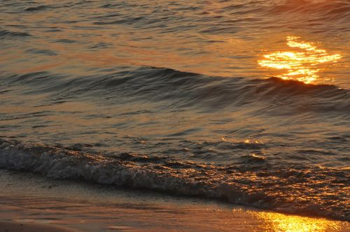 sea sunset wave