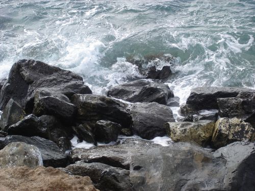 sea coast stones