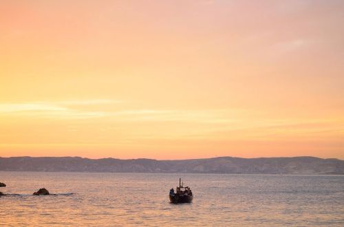 sea mediterranean boat twilight