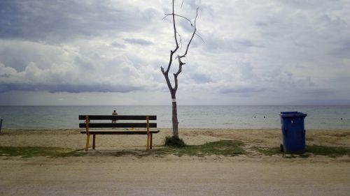 sea beach clouds