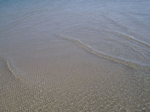 sea ebb clear water