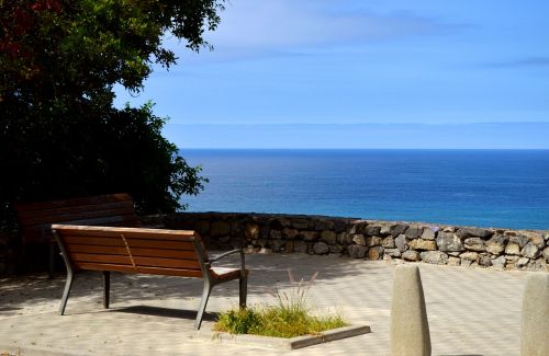 sea bench panoramic