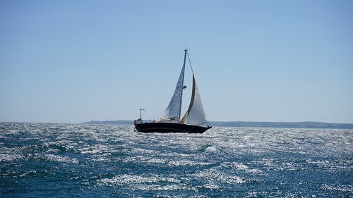 sea  sailboat  water