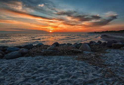 sea  water  sunset