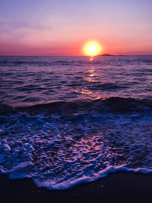 sea  sunset  nature