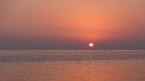 sea  sunset  reflection