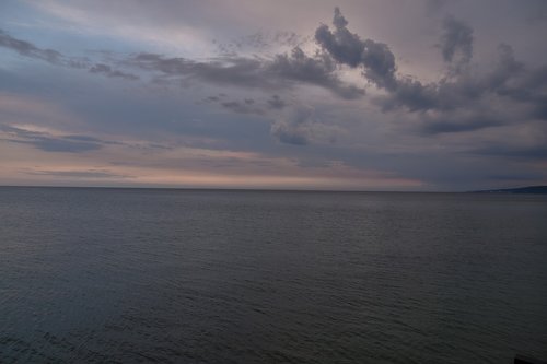 sea  evening  clouds