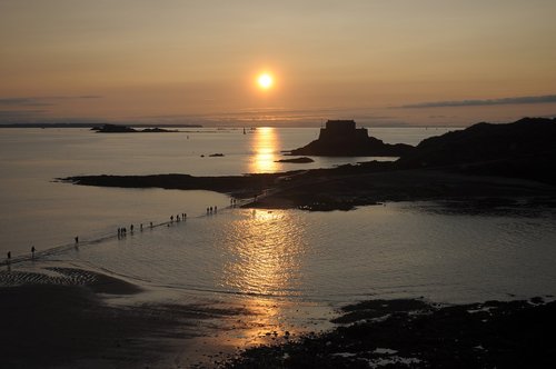 sea  evening  sunset