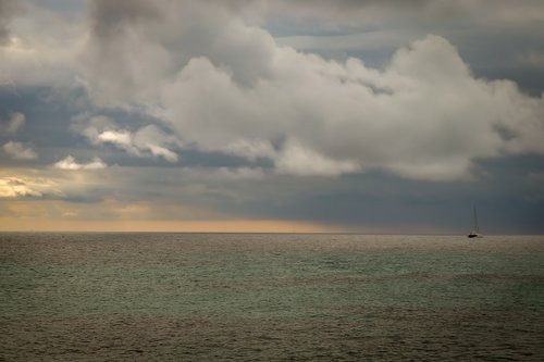 sea  clouds  sky