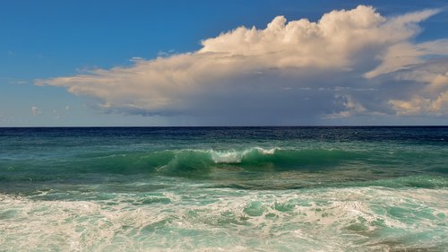 sea  wave  horizon