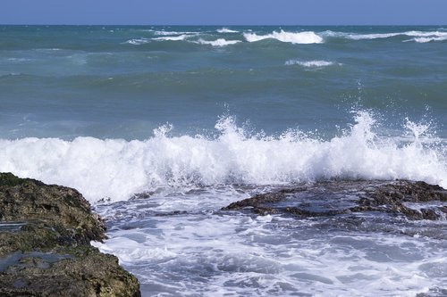 sea  waves  rocks