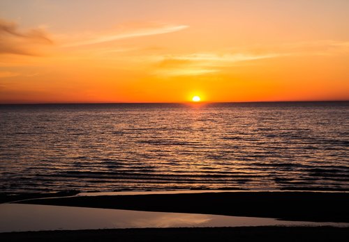 sea  evening  sunset