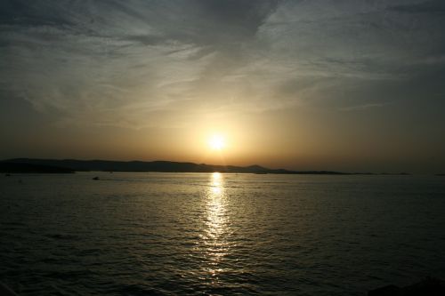 sea sunset waterfront
