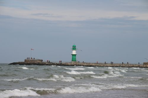 sea lighthouse wave