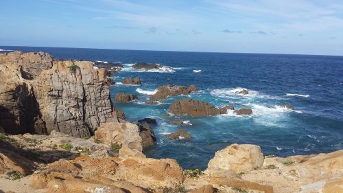 sea cliffs water