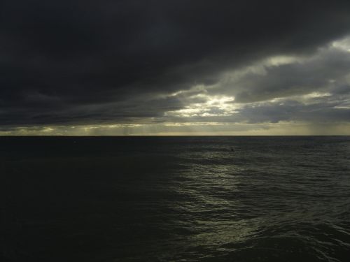 sea clouds wave