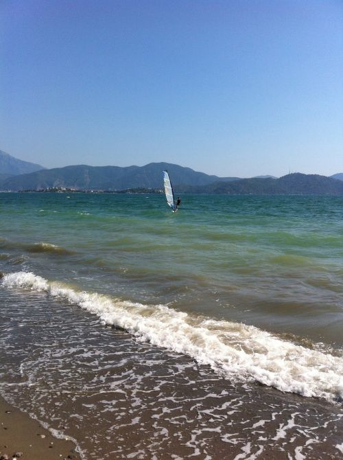 sea beach wind surfing