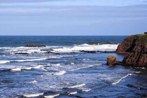 sea rocks waves