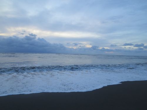 sea blue sunset