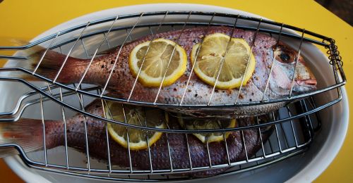 sea bream barbecue fish