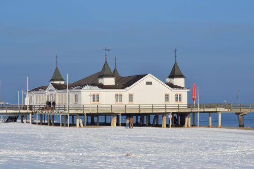 baltic sea seebad ahlbeck winter
