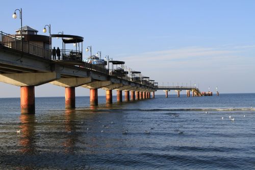 sea bridge baltic sea poland