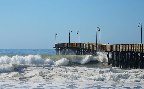 sea bridge wave swell