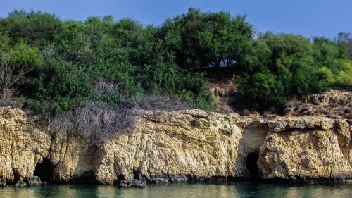 sea caves beach cliff