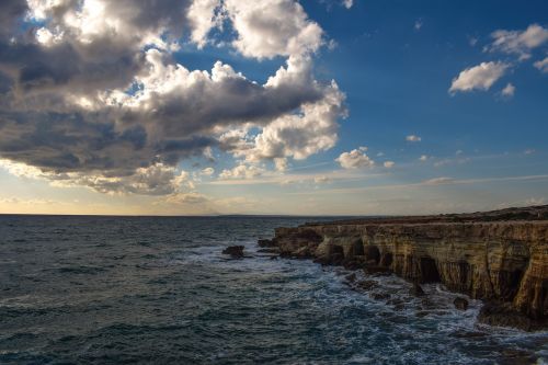 sea caves coast sea