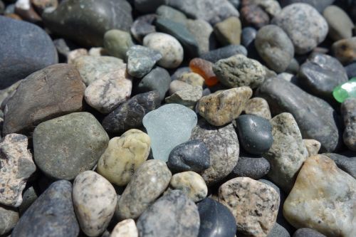 sea glass rocks beach