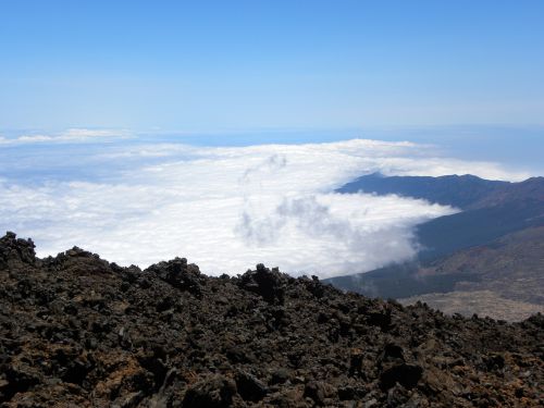 sea ​​of ​​clouds clouds blue