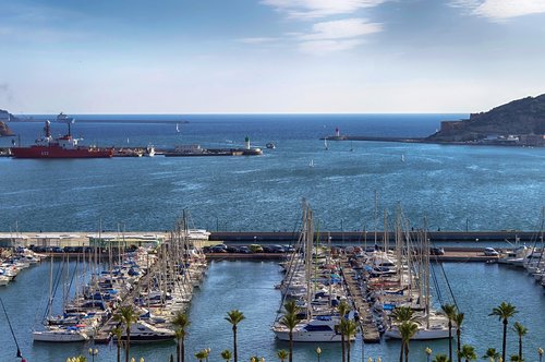 sea port  port  boats