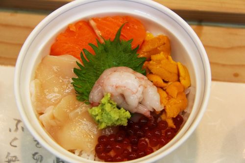 sea urchin roe salmon