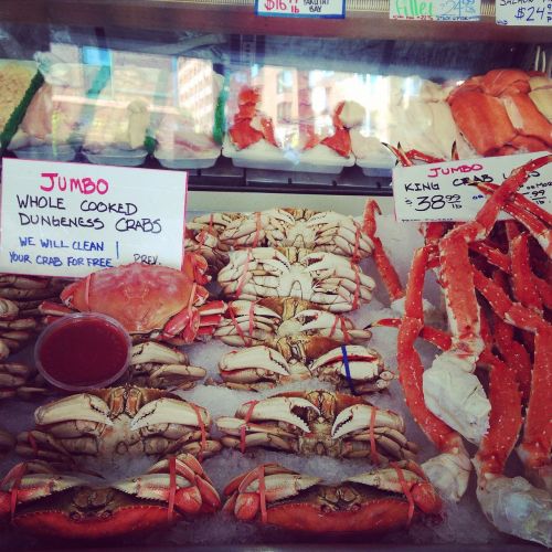 seafood market crab
