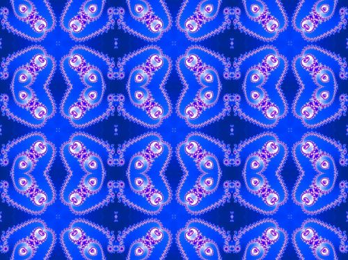 seamless fractal blue