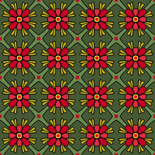 Seamless Flower Tile