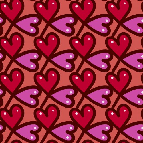 Seamless Heart Tile