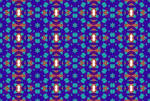 Seamless Pattern In Blue Tone