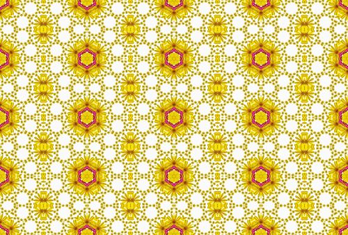 Seamless Pattern With Yellow Flower