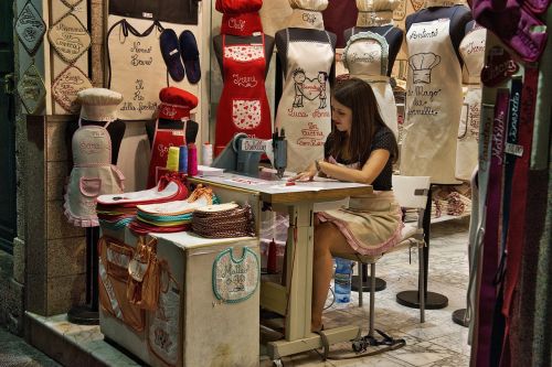 seamstress dressmaker sewing