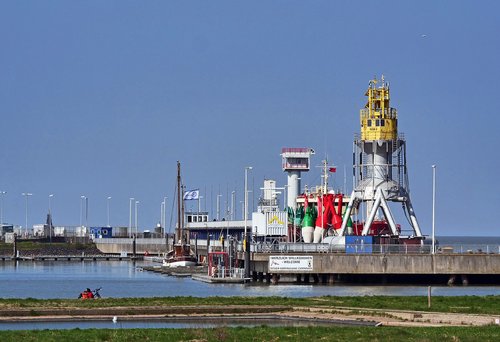 seaport  north sea  cuxhaven