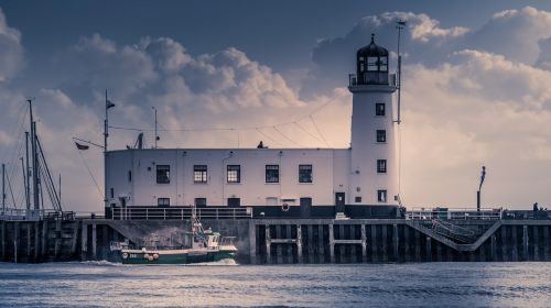seascape fishing lighthouse
