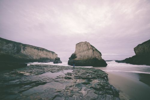 seaside rocks nature