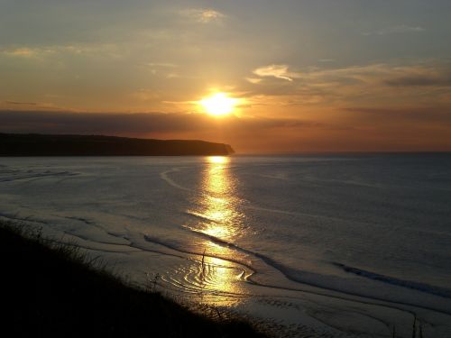 seaside sunset coast